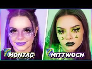 I'm doing my makeup in the colors of the rainbow for ONE WEEK! 🌈