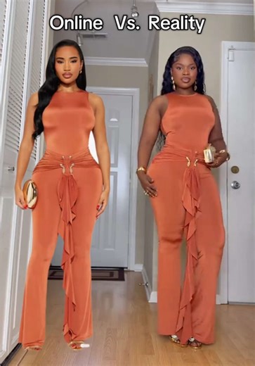 @Fashion Nova Hey Loves, Use the hoobe link in my bio and select #fashionnova picks to shop or search outfit names below 1. In The Moment Draped Jumpsuit - Rust 2. Lilly Pant Set - Burgundy Online vs reality comment your favorite Hashtags #fashionnova #fashionnovababe #dinnerdress #creatorsearchinsights