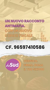 5 1000 𝟵𝟲𝟱𝟵𝟳𝟰𝟭𝟬𝟱𝟴𝟲 I numeri sono importanti! Verifica il codice fiscale e 𝗱𝗼𝗻𝗮 𝗶𝗹 𝘁𝘂𝗼 𝟱𝘅𝟭𝟬𝟬𝟬 𝗮 𝗱𝗮𝗦𝘂𝗱 Per un nuovo racconto antimafia #dasud #mediacivico #antimafia | Associazione daSud