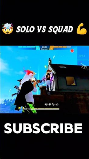 solo vs squad 🤯#freefireshorts #tending #shorts #garenafreefire #games