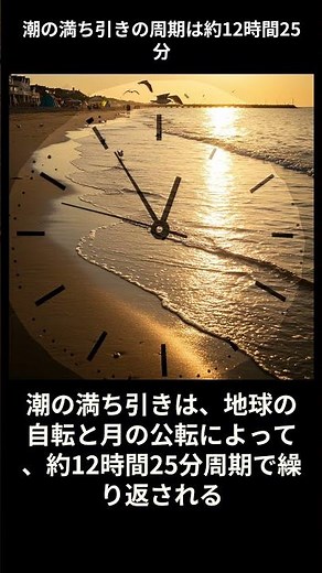 潮の満ち引きの謎を解明！月と地球の驚くべき関係とは？ #科学 #自然