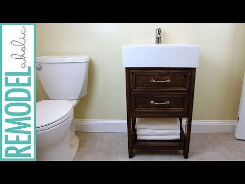 IKEA Hack: Small Bathroom Vanity Building Tutorial