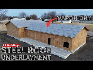 Modest House Build Ep 13: Metal Roof Prep with Vapor Dry Underlayment