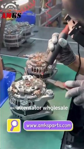 Processing and production of alternators and starters