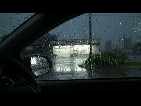 Relaxing Heavy Rain Sound Inside Car for Sleep Deep Sleep within 3 Minutes in the Rainy Night