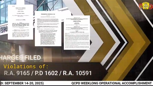 13K views · 3.3K reactions | QCPD Weeklong Operational Report ( September 14-20, 2025) #ProudToBeQCPD #AbleActiveAllied #bagongpnpparasabagongpilipinas #ToServeandProtect | Quezon City Police District | Facebook