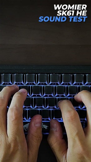 Womier SK61 HE Magnetic Keyboard Sound Profile Test ASMR