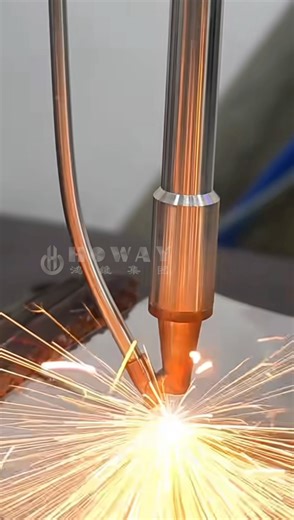 Automatic robot laser welding for curved circular stainless steel sheet #welding #laserwelding