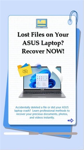 Lost Files on Your ASUS Laptop? Recover Them Safely!#asus #datarecovery