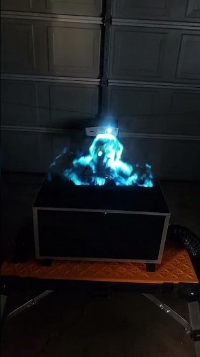 Halloween Ghost Surprise Scare Projection On Vapor From A fog Machine