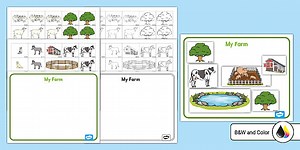 My Farm Cut and Paste Activity