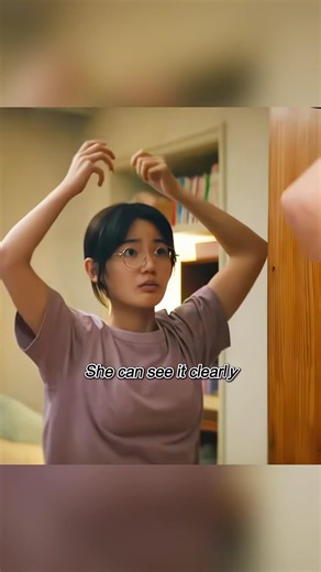 A red thread suddenly grows out of the girl's head. #movie #film #fypシ #horror #youtube #foryou