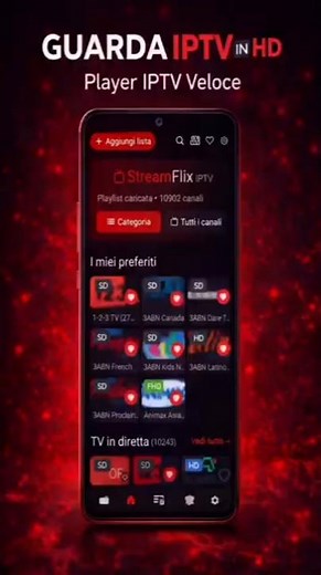 StreamFlix IPTV Player – Guarda IPTV in HD su Android/Apple