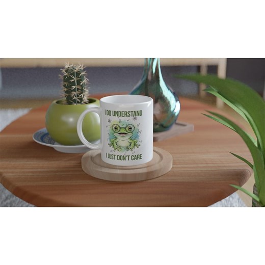 Sarcastic Frog Coffee Mug | Funny Introvert Office Gift - Etsy UK