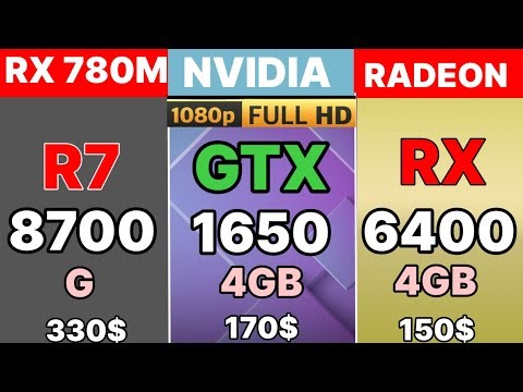 r7 8700g vs gtx 1650 VS RX 6400 1080P GAMING BENCHMARK Can 8700G match GTX 1650 4GB OR even beat it?