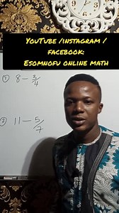 224K views · 3.4K shares | Subtract fractions from whole numbers. Cool for objective questions. YouTube : https://youtube.com/c/ESOMNOFUONLINEMATH | Esomnofu Online MATH | Facebook