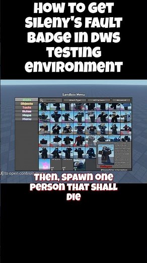 How to get Sileny's Fault (DWS Testing environment) #roblox #decayingwinter #gaming #sandbox #badge