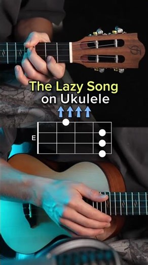 The Lazy Song - Bruno Mars (Ukulele Tutorial) #shorts #cover