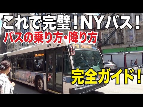 This is the perfect guide! How to get on and off the bus in New York! [New York Tourism & Travel]