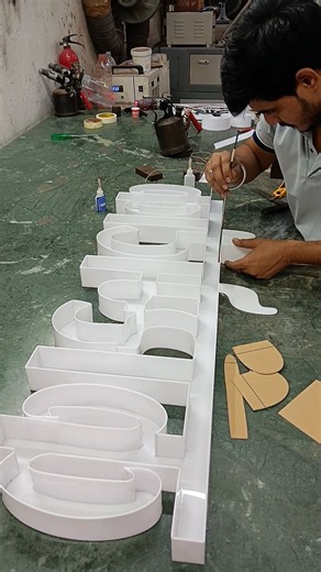 Hindi font 3d banding full video signboard 🔥#hindi #font #3d #shorts #ytshorts #diy #art