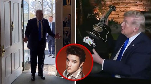 Donald Trump Jokes About Fighting Elvis During Graceland Tour