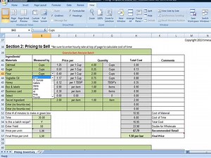 How to Price Baked Goods, Baking Cost Calculator Spreadsheet, Food Inventory - Time Saving Templates