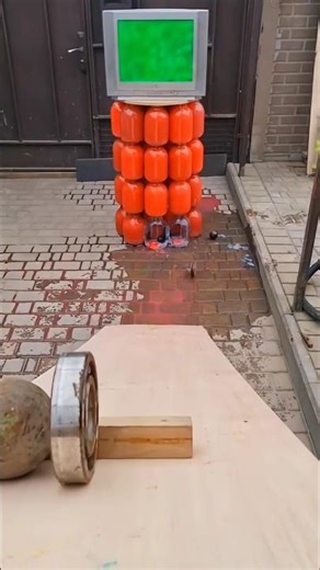 ✅ Unstoppable Iron Ball vs Glass Bottles 🔥💥part 2