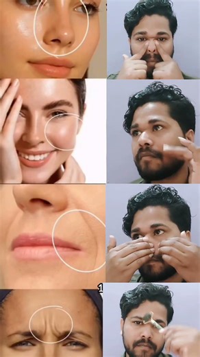 Face Slimming Exercises | Sculpted face, Jawline, Nose, smile lines | #faceyoga #facemassage