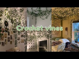 Easy Crochet Vines & leaf Tutorial 🍂(beginner friendly!!)