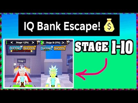 STAGE 1-10 IQ BANK ESCAPE Roblox Walkthrough [Full Guide English] 💰