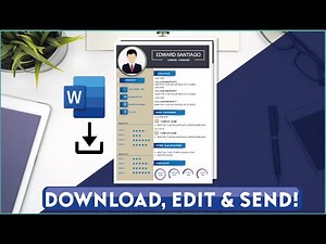 Free CV Template ⬇ DOWNLOAD 2021🔸 FREE Word Template 😱😱