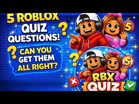 Only Smart Kids Can Answer These 5 Roblox Questions 🤔🎮 | Roblox Quiz