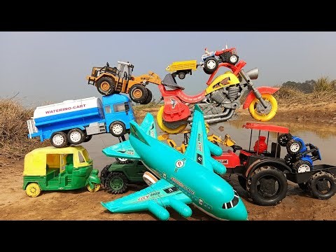 Truck Accident Tractor River Pulling Out JCB 3DX Sidhu bhai Tractor? l Toy video DJ
