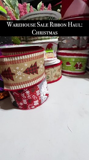 2.4K views · 19 reactions | Craft supply warehouse sale - Ribbon Haul Part 2 #craft #crafts #crafting #craftsupplies #ribbon #homedecor #wreathmaking #wreathmaker #wreathsupplies #wreathmakingsupplies #craigbachman #craigbachmanimports #warehousesale #christmasribbon #Christmas | Sweet Aria Decor "The Tomato Cage Tree Lady" | Facebook
