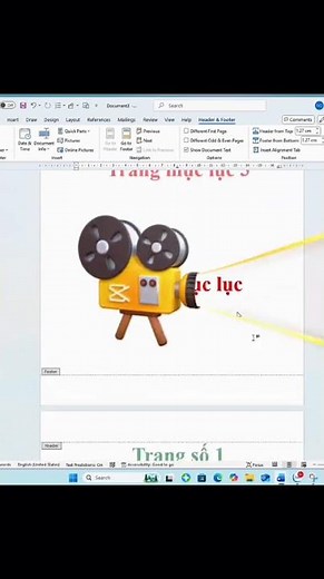 Cách đánh số trang từ trang bất kì trên word