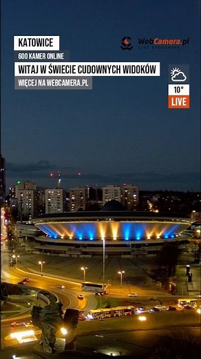 Katowice ponownie na żywo! 🌃 Jak Wam się podoba ten kadr? #katowice #viral #live