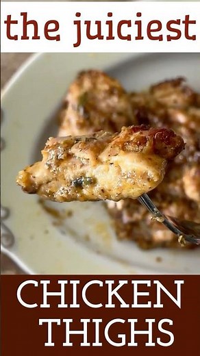 The Best Chicken Thighs You Will Ever Make In The Oven!