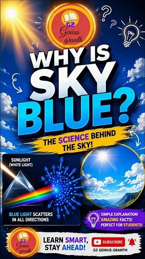 Why Isn't the Sky Green or Red? Here's the Truth! | The Hidden Science of the Blue Sky | #earthsky