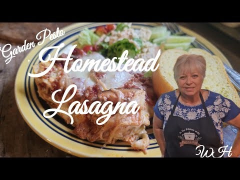 Homemade Homestead Lasagna/Garden Pesto/Starting fall Seeds
