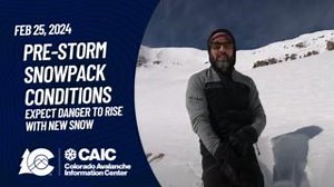 26 reactions | A large storm is moving into the state and the avalanche danger is increasing. In the days before this storm, we saw large natural and human-triggered avalanches across the state. New snow and strong winds will make these large avalanches more widespread and more likely. Avalanche conditions are dangerous and some areas will see an Avalanche Warning for Tuesday. | Colorado Avalanche Information Center - CAIC | Facebook