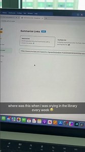 where was this when i was crying in the library every week 😭😭