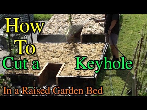 How to Cut Keyhole into Raised Garden Beds Retrofit