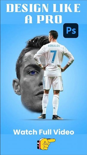 Ronaldo Poster Effect Tutorial in 1 minute