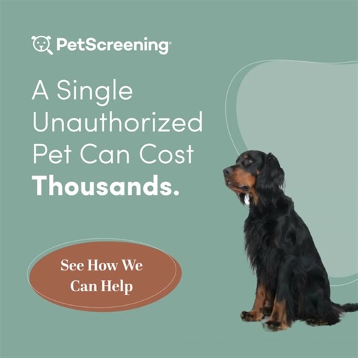 PetScreening doesn't just catch hidden pets; it gives you a legal, signed record from every resident confirming their pet status. That means you have the power to: 1. Stop unauthorized pets before they move in. 2. Recapture 100% of lost pet revenue from those currently flying under the radar. | PetScreening