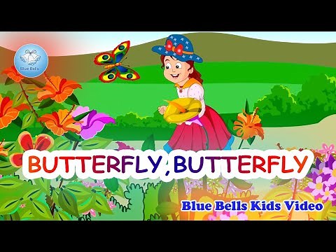 Butterfly Butterfly I English Rhymes for Kids | Play with Rhymes - 1 | Blue Bells Kids Video