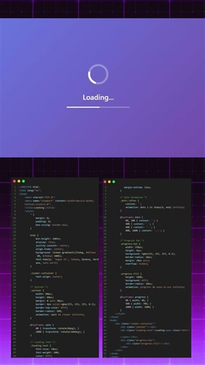 Perfect Loading Animation ⭕ Pure CSS! #Shorts #coding #webdesign #htmlcss#javascript#css#programming