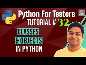 Python for Testers #32 - Classes and Objects in Python