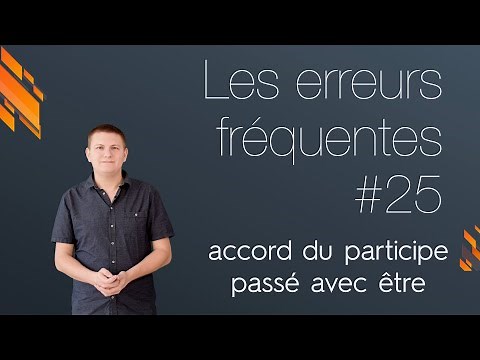 Agreement of the past participle with "être" - French conjugation