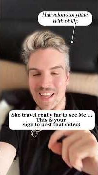 Post that video - Hairsalon story time with philip_stylist #hairtok