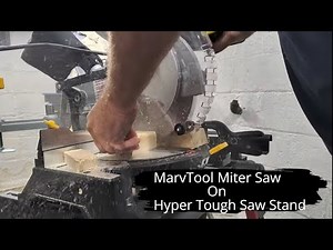How to put your MarvTool Miter Saw onto Hyper Tough Saw Table
